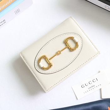 Gucci Horsebit 1955 Wallet White - 621887 – 11x8.5x3 cm