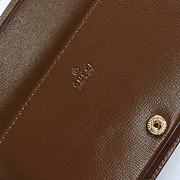 Gucci Horsebit 1955 Long Wallet With Chain Brown/Ebony GG Supreme Canvas  - 621892 – 19x10x4 cm - 3