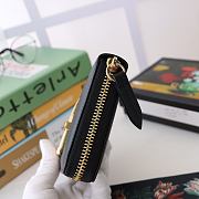 Gucci Sylvie Full Zipper Wallet Black - 476083 – 19x11x3 cm - 2