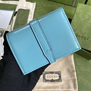 Gucci Jackie1961 Wallet Blue - 645536 – 11× 8.5x 3 cm - 4