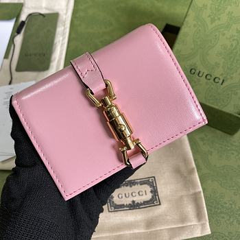 Gucci Jackie1961 Wallet Pink - 645536 – 11× 8.5x 3 cm