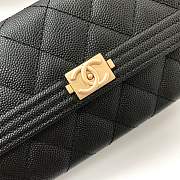 Chanel Leboy Lychee Cowhide Gold Hardware Long Wallet – 80286 - 10.5x19x3 cm - 5