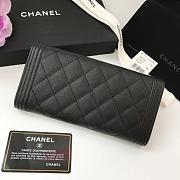 Chanel Leboy Lychee Cowhide Gold Hardware Long Wallet – 80286 - 10.5x19x3 cm - 2