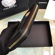 Chanel Classic Leboy Long Zipper Wallet Lychee Grain Cowhide Gold Hardware – 80288 - 10.5x19x2 cm - 4