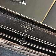 Chanel Classic Leboy Long Zipper Wallet Lychee Grain Cowhide Silver Hardware – 80288 - 10.5x19x2 cm - 4