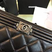 Chanel Classic Leboy Long Zipper Wallet Lychee Grain Cowhide Silver Hardware – 80288 - 10.5x19x2 cm - 2