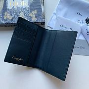 Dior 30 Montaigne Passport Cover Blue Jacquard Fabric – D2163  - 4