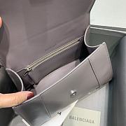 Balenciaga Hourglass In  Smoky Gray Shiny Box Calfskin – 23x10x14cm - 5