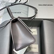 Balenciaga Hourglass In  Smoky Gray Shiny Box Calfskin – 23x10x14cm - 4