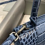 Balenciaga Hourglass Crocodile Navy Blue – 23x10x14cm - 6