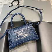 Balenciaga Hourglass Crocodile Navy Blue – 23x10x14cm - 5