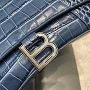 Balenciaga Hourglass Crocodile Navy Blue – 23x10x14cm - 3