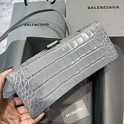 Balenciaga Hourglass Crocodile Dark Gray – 23x10x14cm - 5