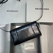 Balenciaga Parisian Hourglass B Gold Buckle WOC Shoulder Bag – 592830 – 20x2x11cm - 6