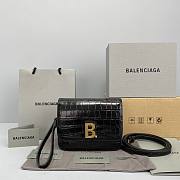 Balenciaga Square Bag  Crocodile Black  – 92951 – 18x14x10cm - 1