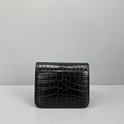 Balenciaga Square Bag  Crocodile Black  – 92951 – 18x14x10cm - 4