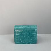 Balenciaga Square Bag  Crocodile Blue  – 92951 – 18x14x10cm - 4