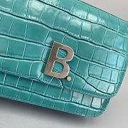 Balenciaga Square Bag  Crocodile Blue  – 92951 – 18x14x10cm - 6