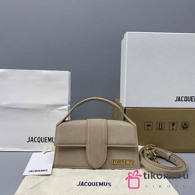 Jacquemus Bamnino Crossbody Bag Frosted Beige - 2056 - 18x6x7cm - 1