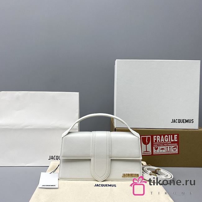 Jacquemus Bamnino Crossbody Bag Frosted White - 2056 - 24x13x7cm - 1