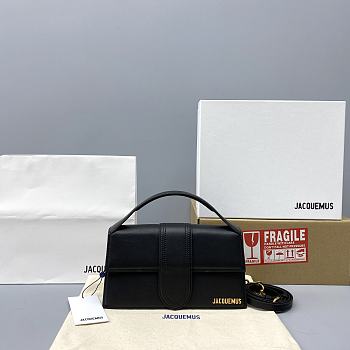 Jacquemus Bamnino Crossbody Bag Frosted Black - 2056 - 24x13x7cm