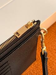 YSL Caviar Zipper Clutch Gold  - 423297 – 23x13x1cm - 4