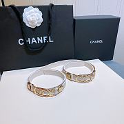 Chanel Lambskin And Golden Metal Brass Material White - 2.0mm - 4