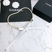 Chanel Lambskin Glass Pearl And Golden Metal Black And Pearl White - 3