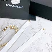 Chanel Lambskin Glass Pearl And Golden Metal Black And Pearl White - 2