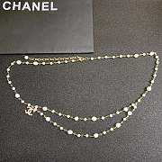 Chanel Metal Glazed Pearl Waist Chain - 1