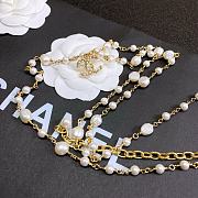 Chanel Metal Glazed Pearl Waist Chain - 6