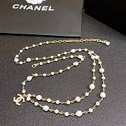 Chanel Metal Glazed Pearl Waist Chain - 4