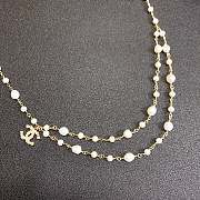 Chanel Metal Glazed Pearl Waist Chain - 5