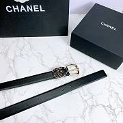 Chanel Calfskin And Golden Metal Belt Black - 4