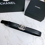 Chanel Belt Hardware Adopts Logo Classic Letter Buckle Cowhide Black – 3cm - 3