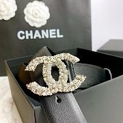 Chanel Belt Hardware Adopts Logo Classic Letter Buckle Cowhide Black – 3cm - 5