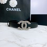 Chanel Belt Hardware Adopts Logo Classic Letter Buckle Cowhide Black – 3cm - 4