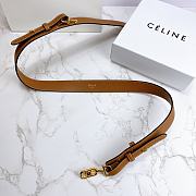 Celine Belt Horsebit Buckle Cow Leather Belt Calf Leather Brown – 30mm - 4