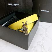 YSL Calfskin Soft Waist Buckle Classic Yellow – 30mm - 3