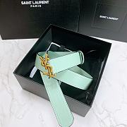 YSL Calfskin Soft Waist Buckle Classic Mint – 30mm - 6