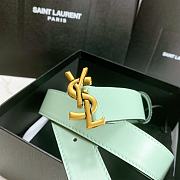 YSL Calfskin Soft Waist Buckle Classic Mint – 30mm - 5