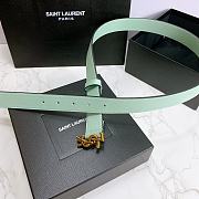 YSL Calfskin Soft Waist Buckle Classic Mint – 30mm - 2