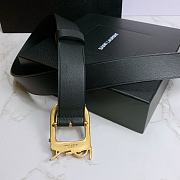 YSL Letter Buckle Gold Black – 30mm - 3