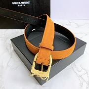 YSL Letter Buckle Gold Orange – 30mm - 6