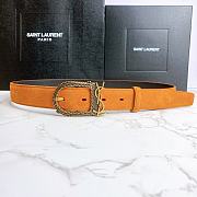 YSL Letter Buckle Gold Orange – 30mm - 4