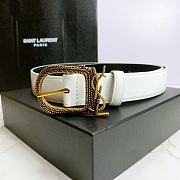 YSL Letter Buckle Gold White – 30mm - 4