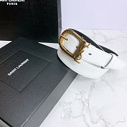 YSL Letter Buckle Gold White – 30mm - 3