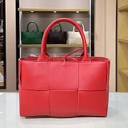 Bottega Veneta Calfskin SLIP Tote Handbag Deep Red – 44052 – 36x24x12cm - 1