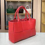 Bottega Veneta Calfskin SLIP Tote Handbag Deep Red – 44052 – 36x24x12cm - 4