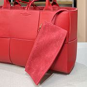 Bottega Veneta Calfskin SLIP Tote Handbag Deep Red – 44052 – 36x24x12cm - 6